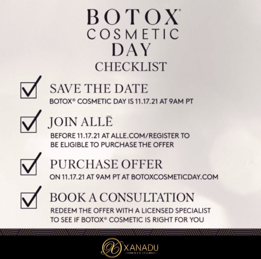 National Botox Day Checklist