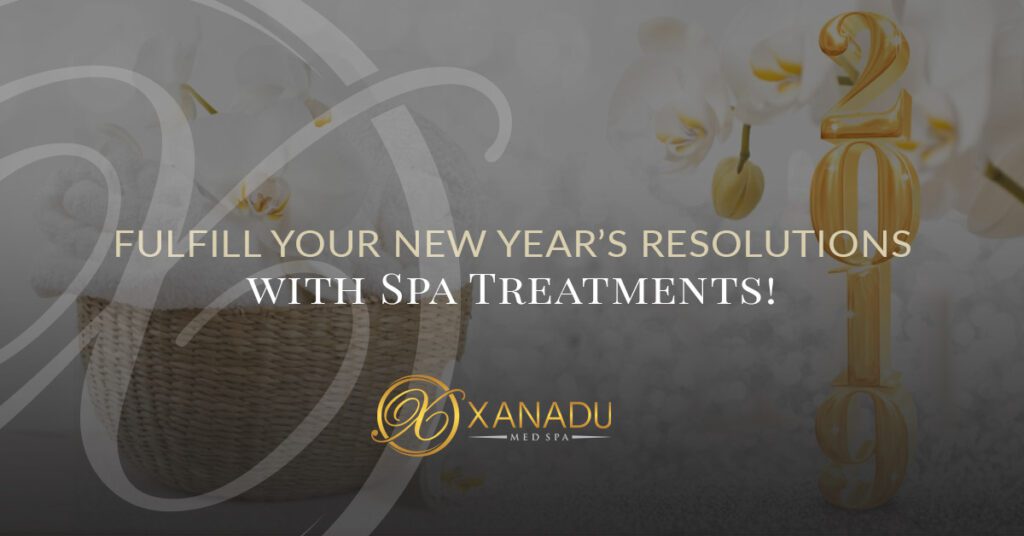 Spa treatments new year promotion banner