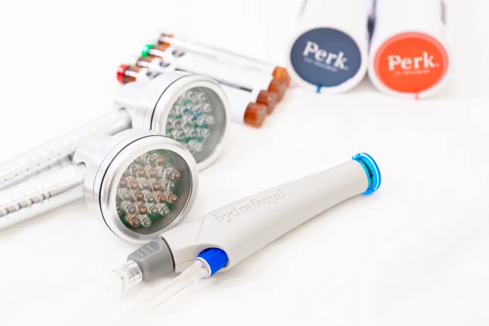 Hydrafacial skincare treatment tools and products